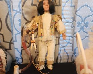 Native American Porcelain Doll
