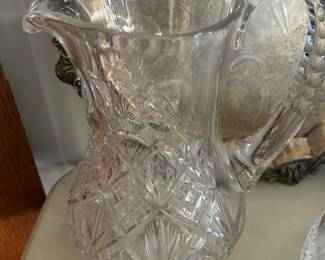 Lead Crystal Glass Pitcher From Poland