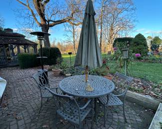 Outdoor Dining Set - Cast Aluminum 