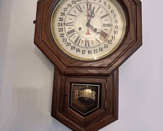 New England Clock Co. Antique Wall Pendulum Clock