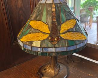 Tiffany Style Table Lamp Dragonfly