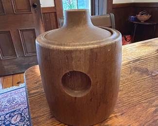 Vintage Henning Koppel Georg Jensen Teak Modernist Ice Bucket