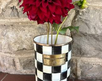 MACKENZIE-CHILDS Courtly Check Utensil Holder