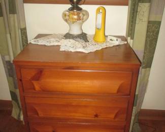 Franklin Shockey nightstand,  pine 3rd piece of 4 piece set