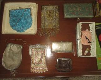 Beaded antique purses