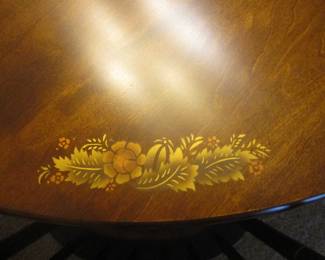 Detail on Hitchcock table