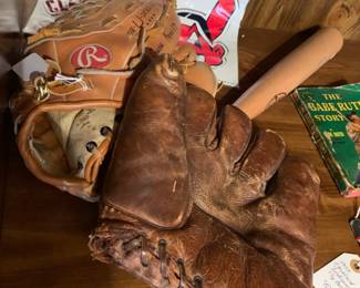 Vintage baseball gloves