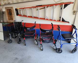 Super nice walkers and a wheelchair 