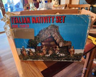 Italian Nativity set