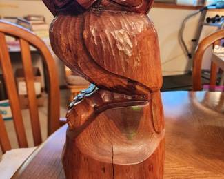 Hand carved owl