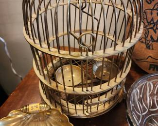Brass bird cage