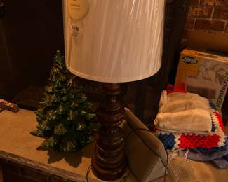 Vintage Wood Lamp 