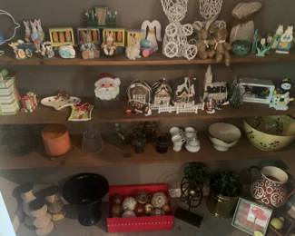 Many home and holiday decor items.  This is just a small sample of what's for sale!  