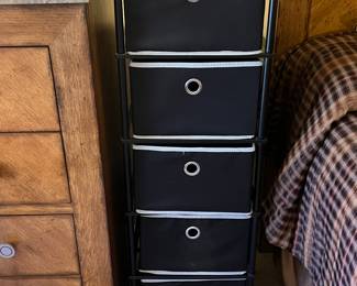 Canvas and Metal Frame Storage Drawers