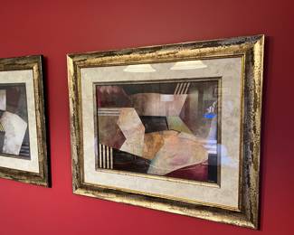 Framed Abstract Artwork