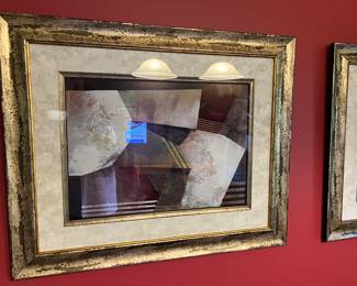 Framed Abstract Artwork