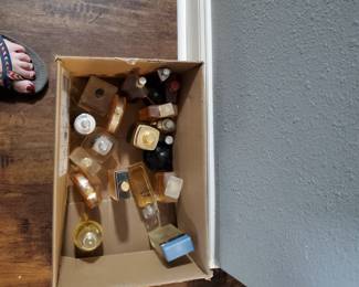 Designer perfumes for woman.  Some used a bit and some never used.  At 25 cents a bottle you can't go wrong.
