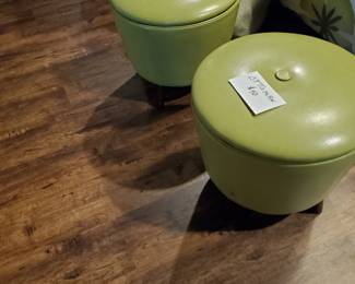 2 matching storage ottomans