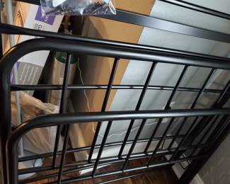 Twin bed, Headboard, footboard and matress