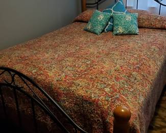 Queen Headboard, footboard, matress and box spring $300