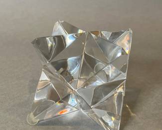 Baccarat 8 Pointed Paperweight
