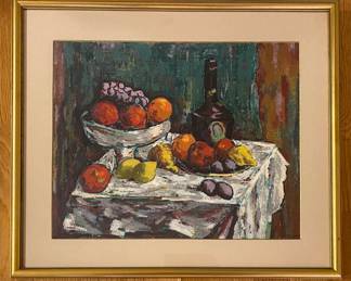 Harry Shoulberg (American 1903 - 1995), "In House", 1944, Serigraph On Paper
