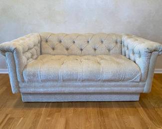 Harvey Probber Style Mid Century Tufted Chesterfield Sofa, Circa 1970
