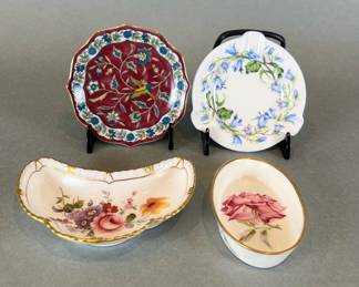 Collection Of Trinket Dishes And Ash Tray, Including Makers: Shelly, Derby, Hammersley And Silk Road (4)
