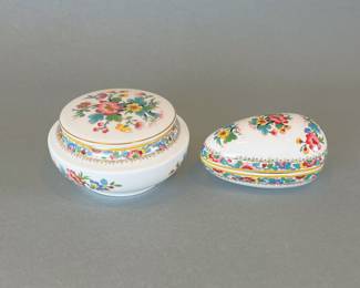 Coalport "Ming Rose" Trinket Boxes
