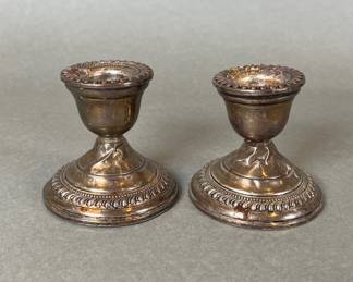 Luraline Sterling Silver Weighted Candle Sticks
