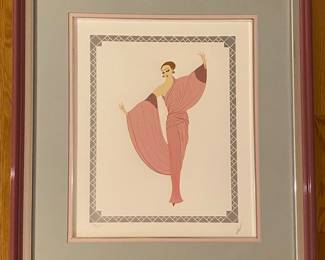 Erte (Russian/French, 1892-1990) In The Evening, 1981, Serigraph On Paper, Edition 27/300
