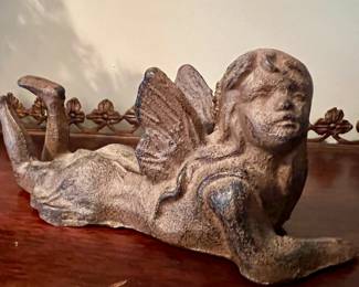Cast iron fairy figurine