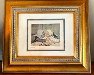 Framed art print "Between Two Litigants"