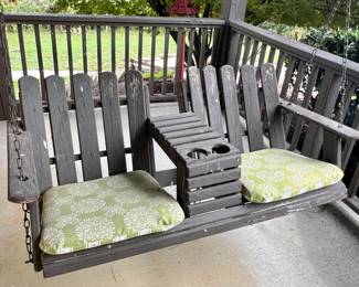 Hanging bench swings