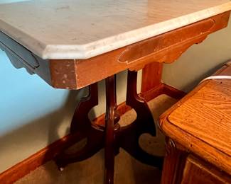 Antique marble top table