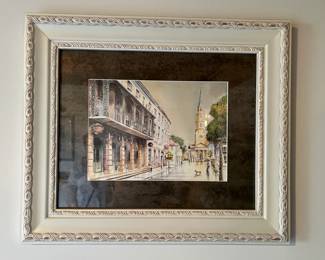 Framed watercolors signed by Emerson