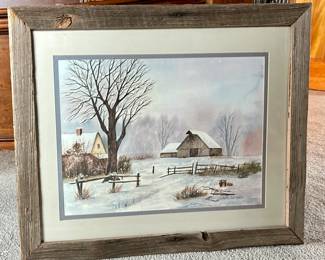 Framed art print numbered and signed by Archie Campbell (#495/1500)
