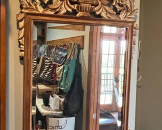 Large ornate wall mirror
