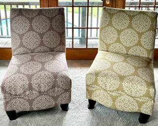 Upholstered accent chairs