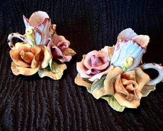 Capodimonte candle holders