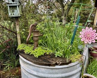 Large metal planters