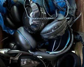 Assorted headphones