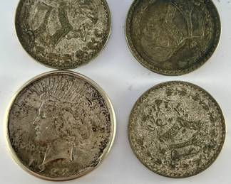 Vintage foreign coins