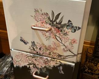 Hand painted filing cabinet