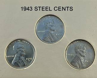 1943 steel wheat pennies