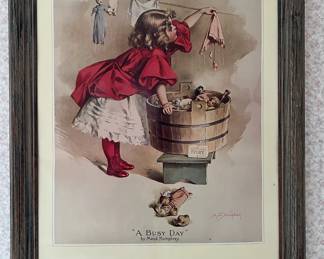 Framed art print "A Busy Day"