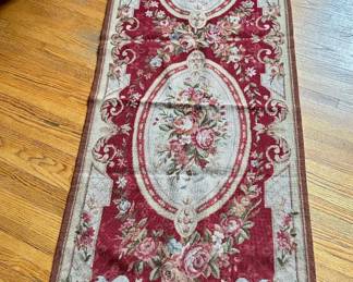 Vintage Extra Large Hand Made Needlepoint Tapestry Used As Table Runner, Signed
Lot #: 96