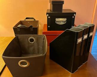 8 Storage Boxes: Faux Leather, Tin, Canvas & More
Lot #: 198