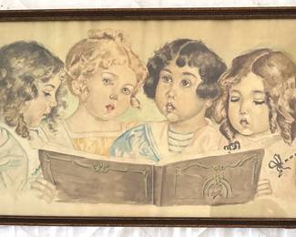Antique 1898 Original Watercolor Painting, Signed
Lot #: 140