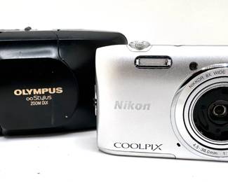2 Digital Cameras: Olympus Stylus Zoom DLX & Nikon Coolpix
Lot #: 60